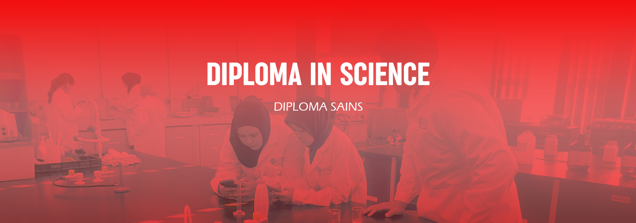 Banner diploma sains